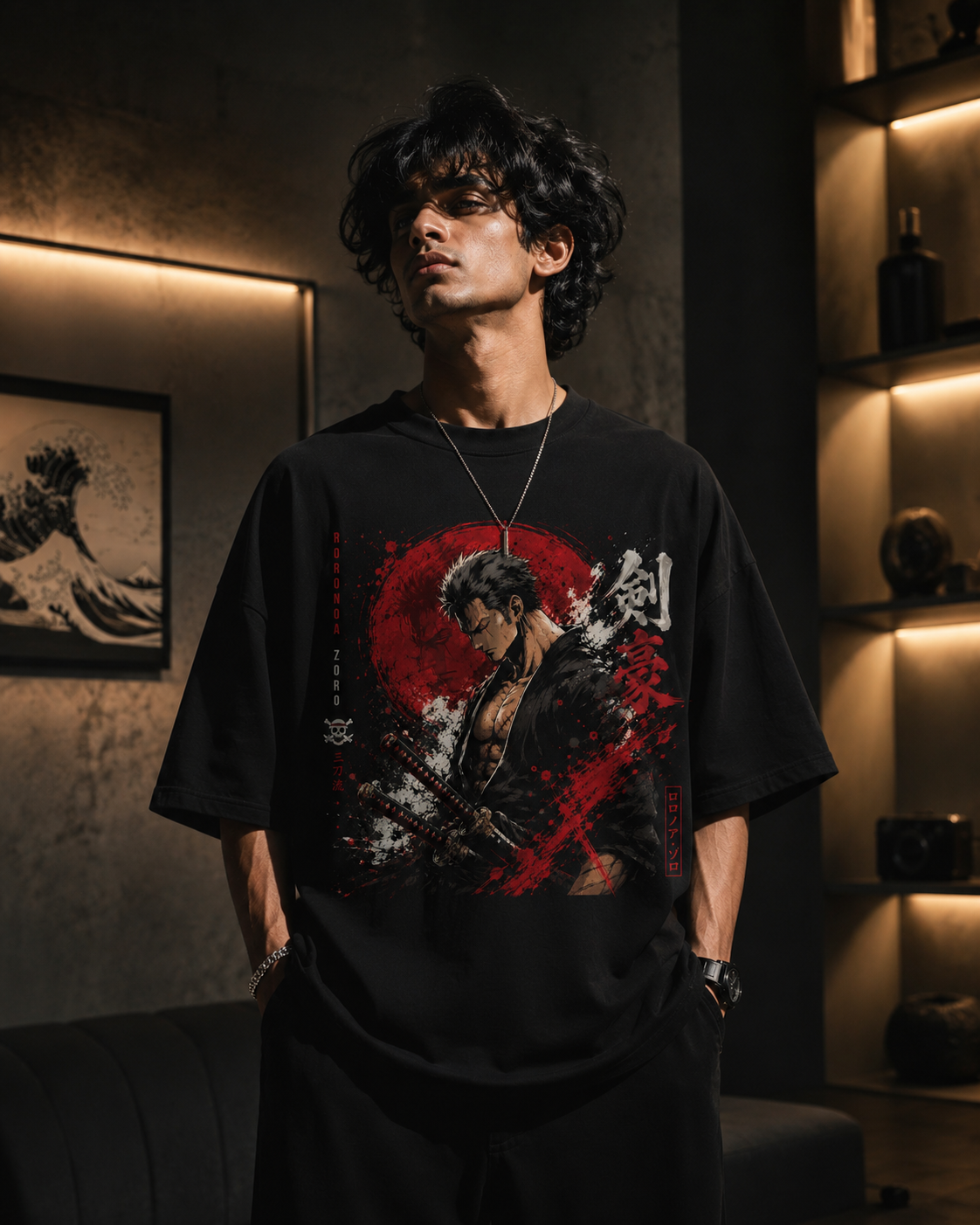 Roronoa Zoro Anime Oversized T-Shirt