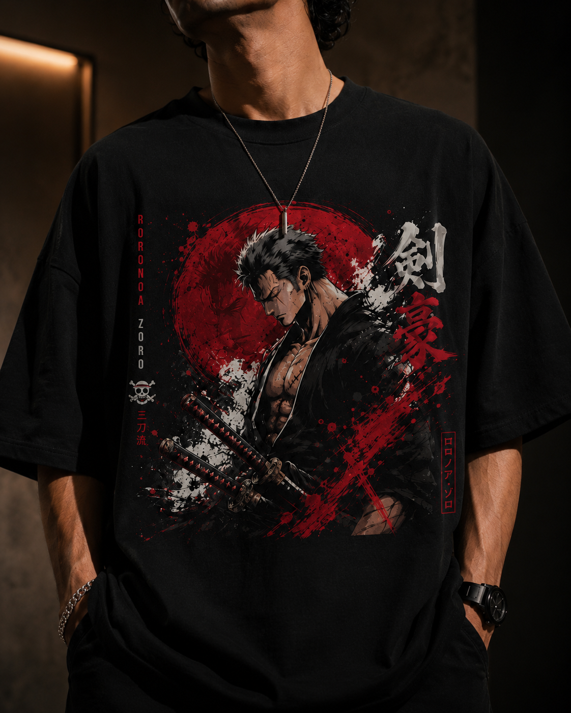 Roronoa Zoro Anime Oversized T-Shirt