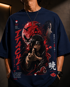 Itachi Blood Moon Oversized Anime Tee