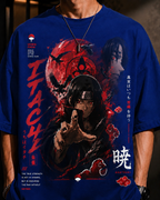 Itachi Blood Moon Oversized Anime Tee