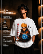 Naruto Rasengan Oversized Anime T-Shirt