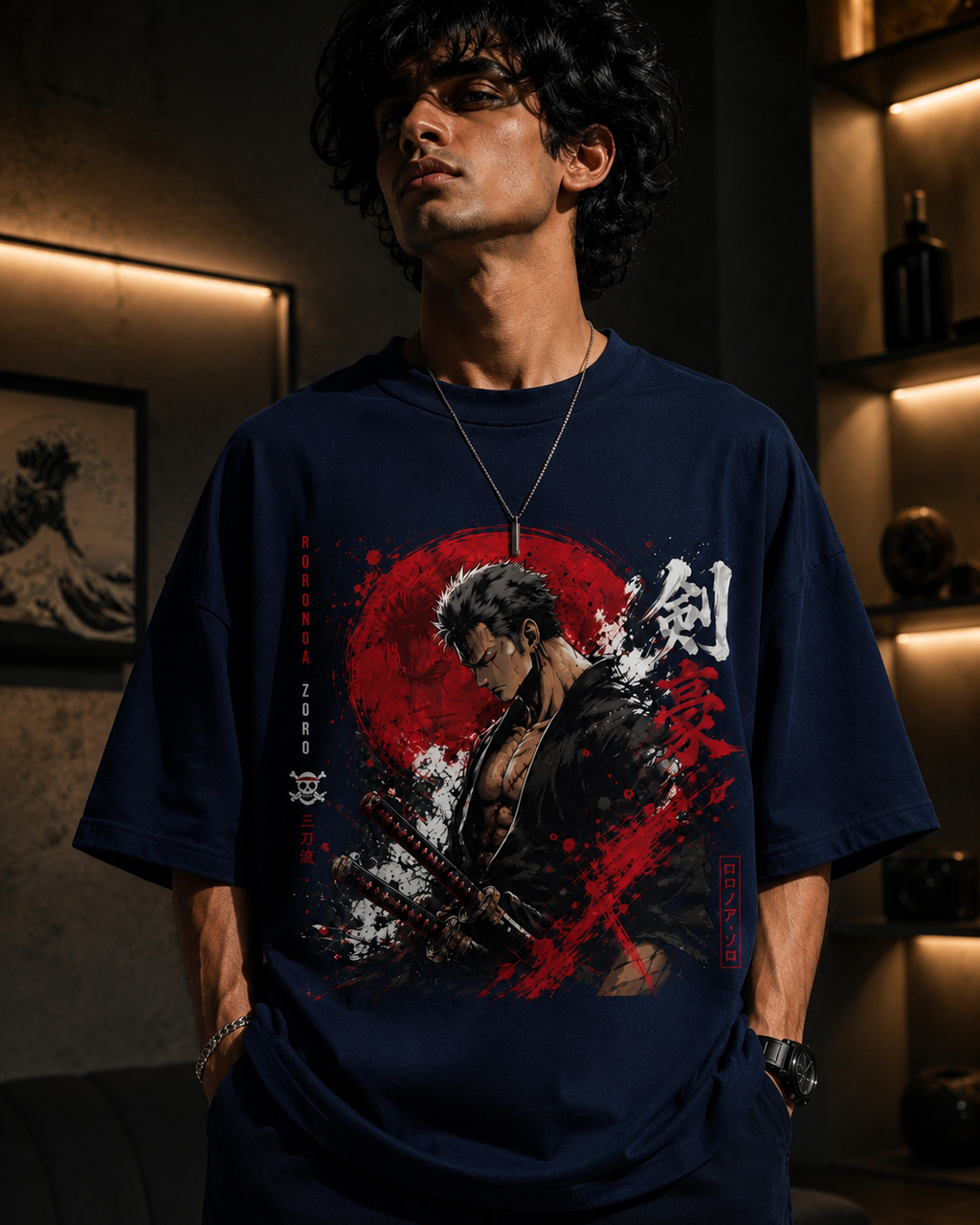 Roronoa Zoro Anime Oversized T-Shirt