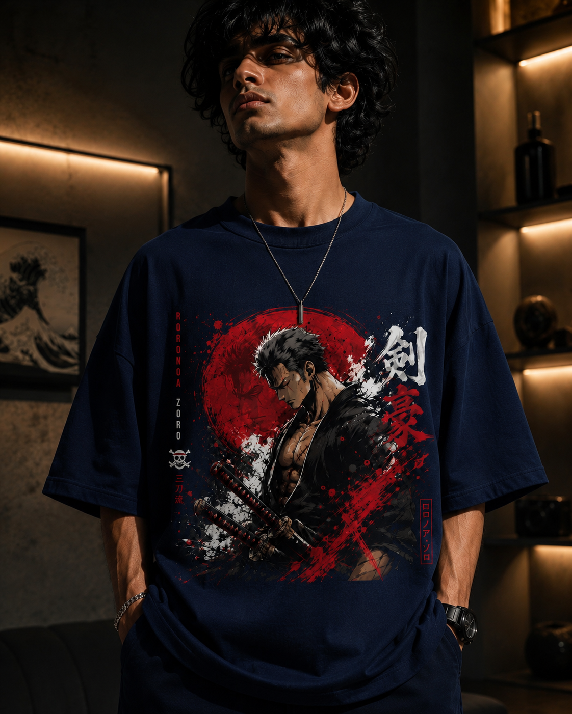 Roronoa Zoro Anime Oversized T-Shirt