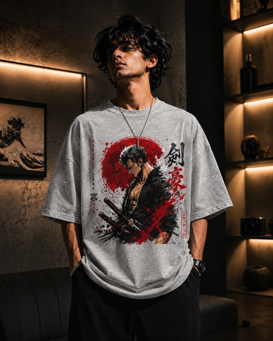 Roronoa Zoro Anime Oversized T-Shirt