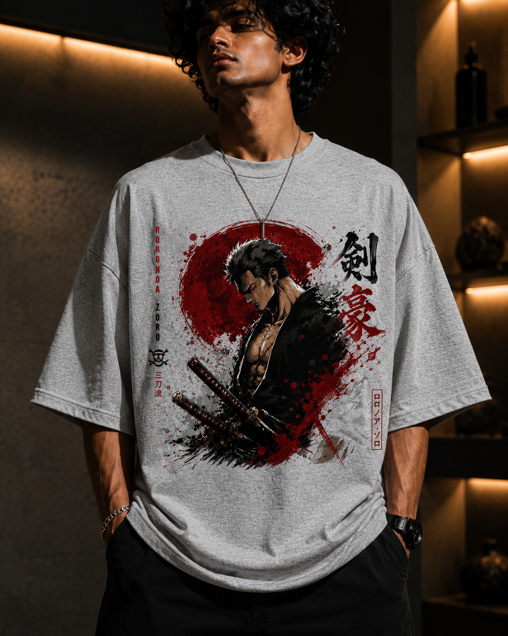 Roronoa Zoro Anime Oversized T-Shirt