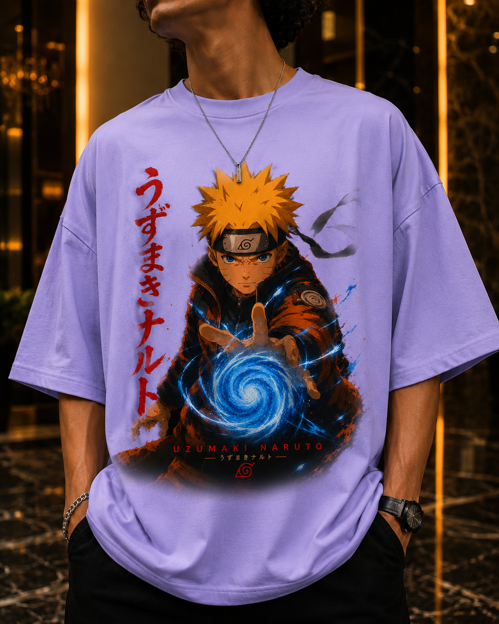 Naruto Rasengan Oversized Anime T-Shirt