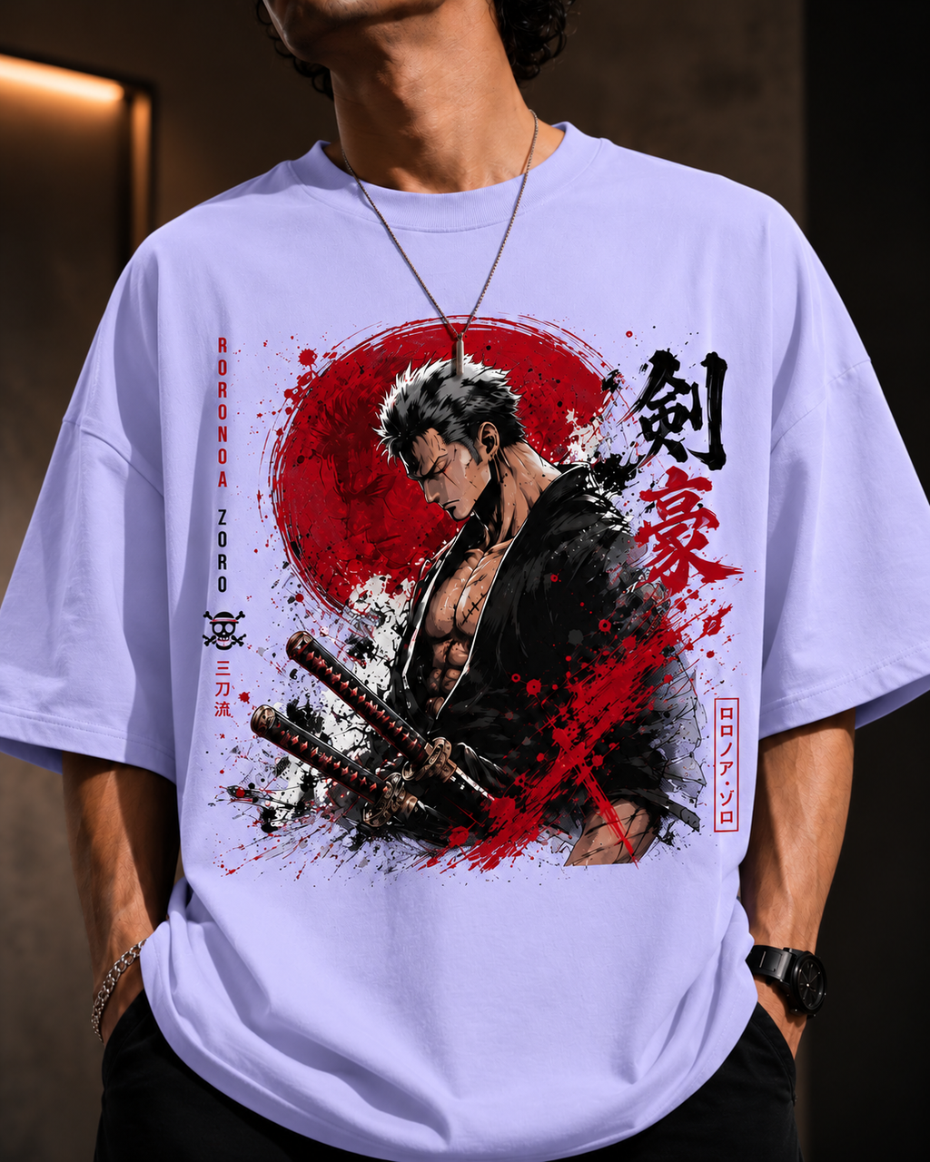 Roronoa Zoro Anime Oversized T-Shirt