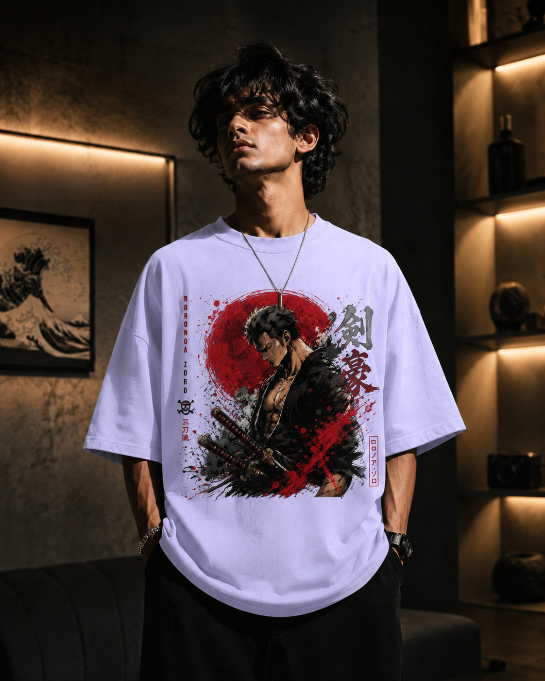 Roronoa Zoro Anime Oversized T-Shirt