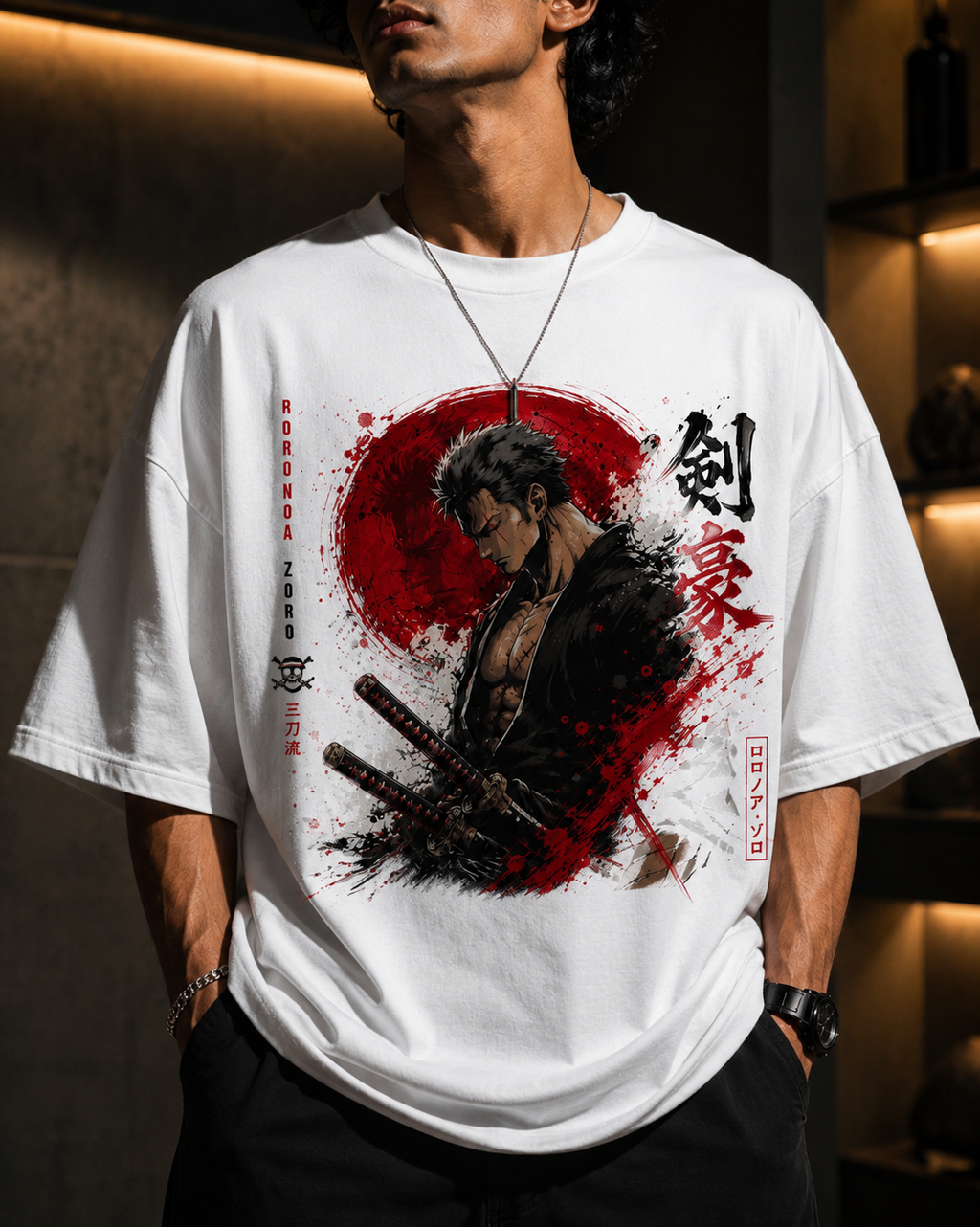 Roronoa Zoro Anime Oversized T-Shirt