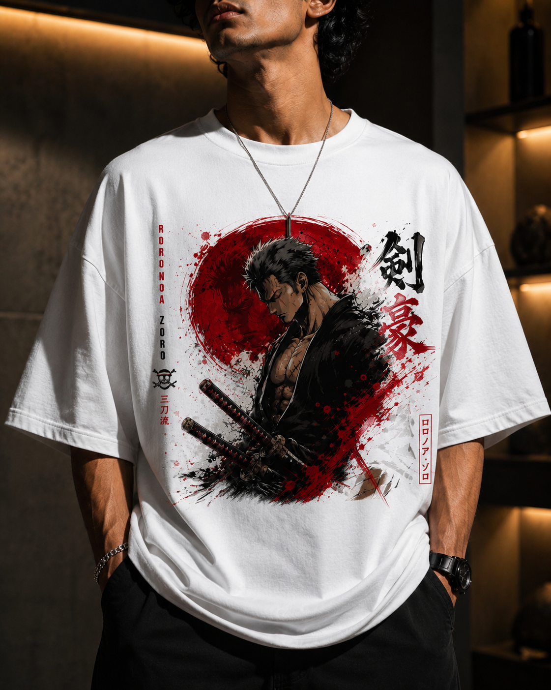 Roronoa Zoro Anime Oversized T-Shirt