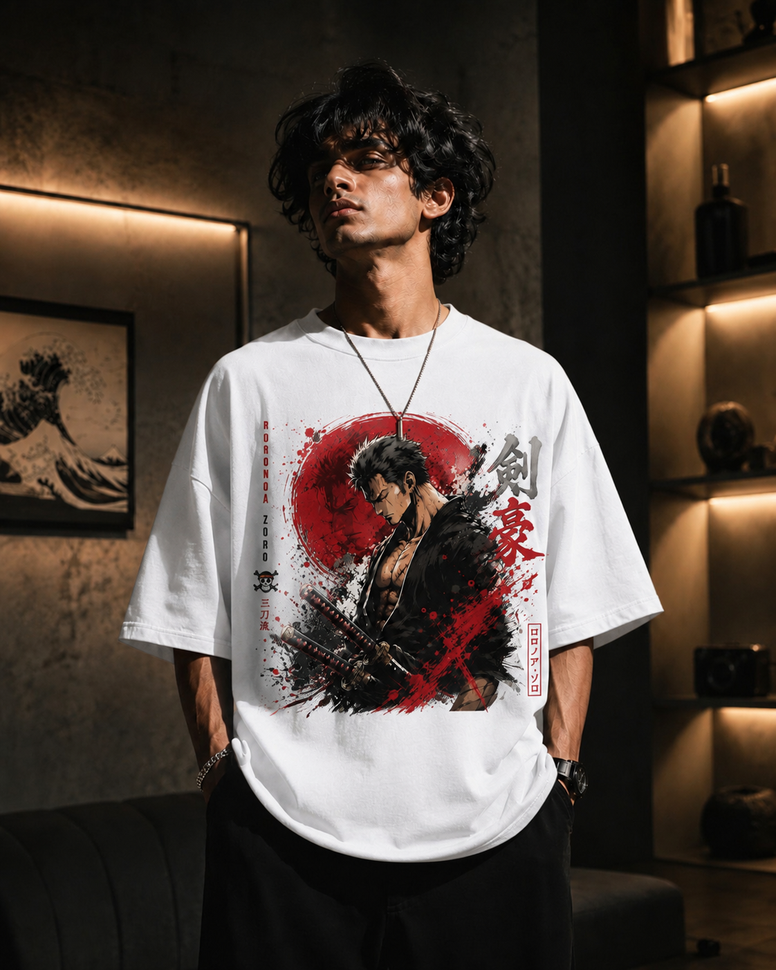 Roronoa Zoro Anime Oversized T-Shirt